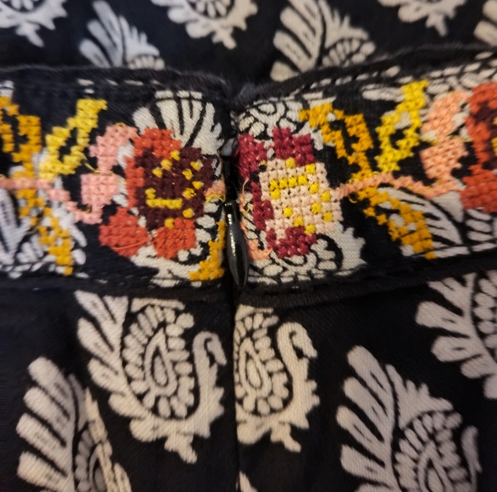 Anthropologie Embroidered Wide Leg Jumpsuit - Picture 10 of 16